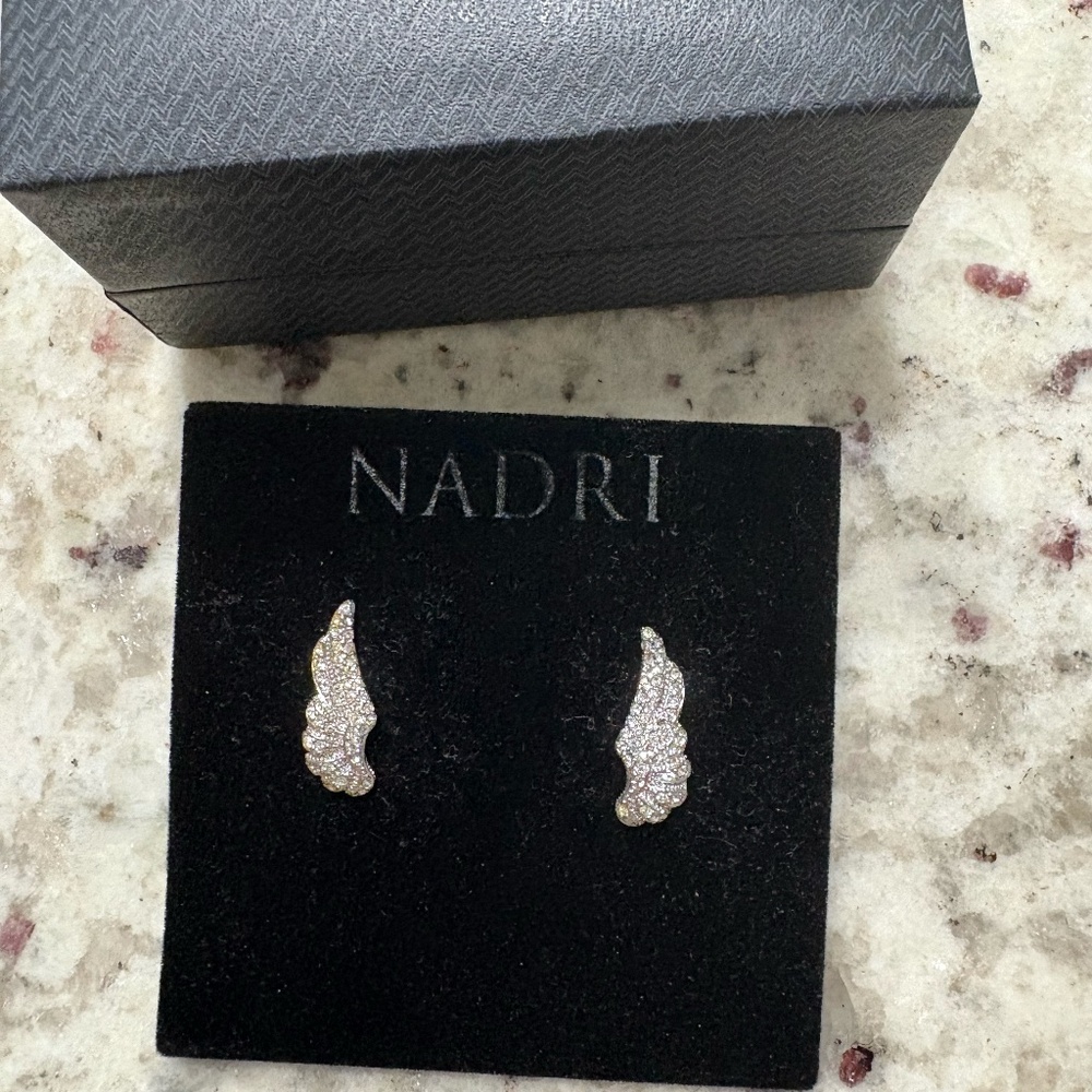Nadri Angel Wing Earrings
